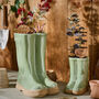 Personalised Green Welly Planters Gift Set, thumbnail 1 of 8
