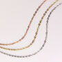9ct Solid Gold Trace Anklet, thumbnail 2 of 7