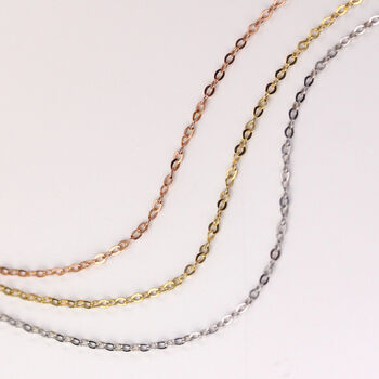 9ct Solid Gold Trace Anklet, 2 of 7