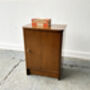 A Vintage 1950/60s Petite Compact Oak Bedside Cabinet, thumbnail 12 of 12