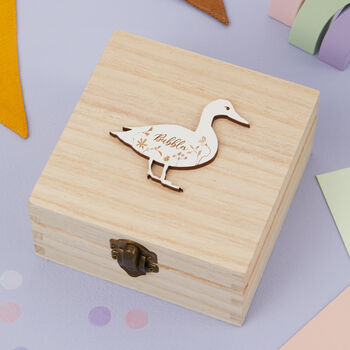 Personalised Pet Duck Jewellery Box Gift, 2 of 2