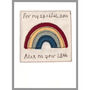 Personalised Rainbow New Baby Boy / 1st Birthday Card, thumbnail 7 of 12