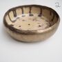 Handmade Large Ceramic Soap Dishes With Gold, thumbnail 8 of 11