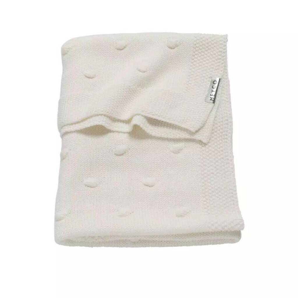 Meyco Knots Blanket Off White By Tiggywinks