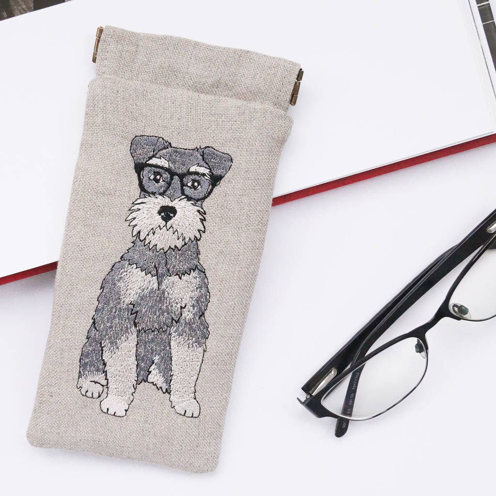 Embroidered Dog Glasses Case, 1 of 8
