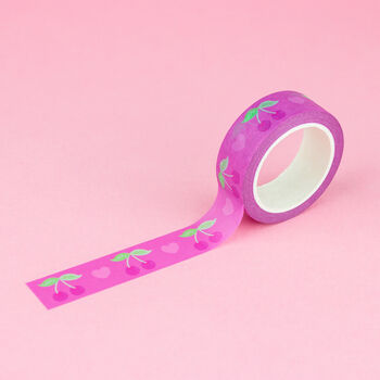 Pink Cherry And Heart Washi Tape, 3 of 4