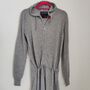 Personalised Pure Cashmere Grey Jumpsuit Hooded Onesie, thumbnail 5 of 11