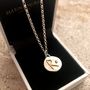 Initial Letter Pendant With Diamond, 18ct Gold, thumbnail 2 of 7