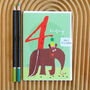 Anteater 4th Birthday Card, thumbnail 4 of 5