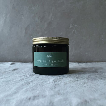 Bergamot And Patchouli Soy Candle, 2 of 2