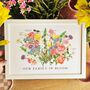 Birth And Language Of Flowers Combined Family Print, thumbnail 9 of 10