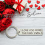 Titanium Keychain… I Love You More, The End, I Win, thumbnail 5 of 10