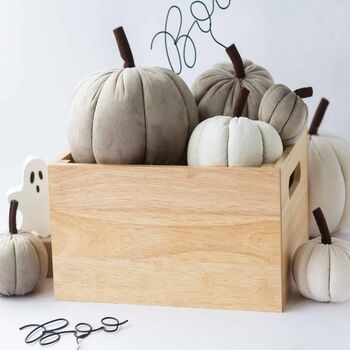 Personalised Wooden Three Ghost Halloween Movie Crate, 2 of 3