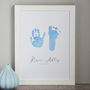 Personalised Child's Handprint And Footprint Print, thumbnail 1 of 3
