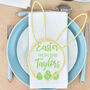 Personalised 'Easter With The' Egg Wreath Napkin, thumbnail 2 of 5