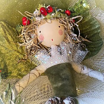 Personalised Red Berry Woodland Fairy, 2 of 12
