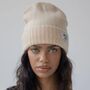 Mohair Beanie Fawn Beige, thumbnail 4 of 6