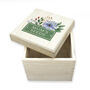 Personalised Gardener's Bright Floral Wooden Seed Box, thumbnail 3 of 3