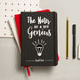 Personalised Notes Of A Genius Notebook, thumbnail 1 of 4