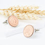 Lucky Penny Coin Cufflinks 1971 To 2008, thumbnail 2 of 10