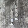 Hammered Shapes Earrings, thumbnail 4 of 9