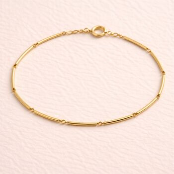 Solid Gold Interval Chain Necklace, 2 of 6