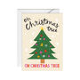 Oh Christmas Tree, Christmas Card, thumbnail 1 of 2