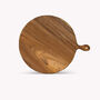 Personalised Large Round Teak Chopping/Serving Board, thumbnail 5 of 8