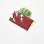 Ruby Red African Print Pouch, thumbnail 1 of 3