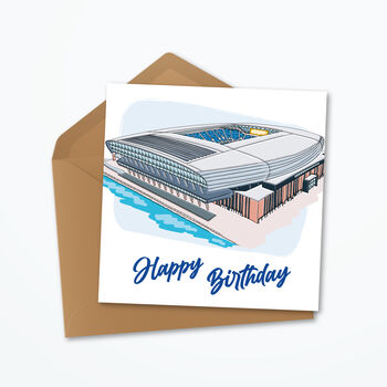 Everton Fc Personalised Birthday Card, Hill Dickinson Stadium, 3 of 6