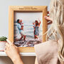 Engraved Wooden Photo Frame And Printed Photo, thumbnail 1 of 3
