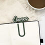 Personalised Acrylic Bookmark Custom Name Planner Clip, thumbnail 4 of 6