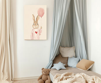 Bunny Rabbit You Are Loved Nursery Art Print, 3 of 3