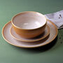 G Decor Amber Dawn Ceramic Tableware With Crackle Finish Contemporary Plates, thumbnail 2 of 7