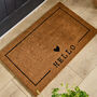 Hello Heart Natural Coir Door Mat, thumbnail 2 of 4