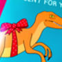 Dinosaur Birthday Card 'Raptor', thumbnail 2 of 2