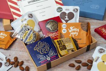 Personalised Nuts And Chocolates Letter Box Hamper, 2 of 9