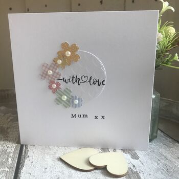 Personalised With Love On Mothers Day Card, 4 of 4