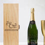 Personalised 'Mr And Mrs' Champagne Box, thumbnail 1 of 4