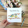 Personalised Blue Tit Valentine's Day Card, thumbnail 5 of 6
