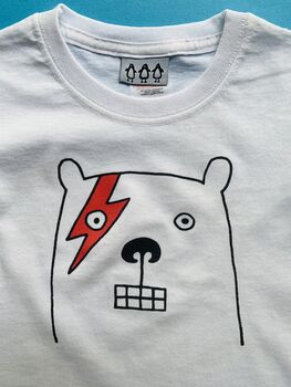 Bowie Bear Kid's T Shirt, 3 of 3