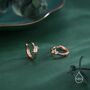Sterling Silver Minimalist Barbed Wire Hoops, thumbnail 2 of 10