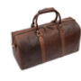 Personalised Brown Luxury Colombian Leather Holdall, thumbnail 11 of 11