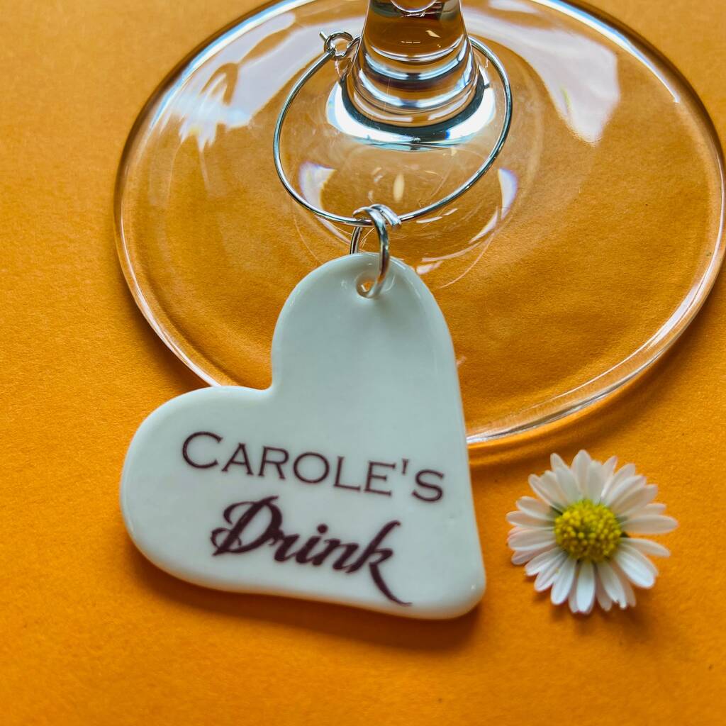Personalised Drink Glass Charm, 1 of 8