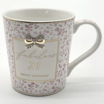 Fabulous 21st Birthday Mug Gift Fine China, 2 of 3