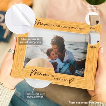 Personalised Mum Memorial Photo Frame Gift, 4 of 7