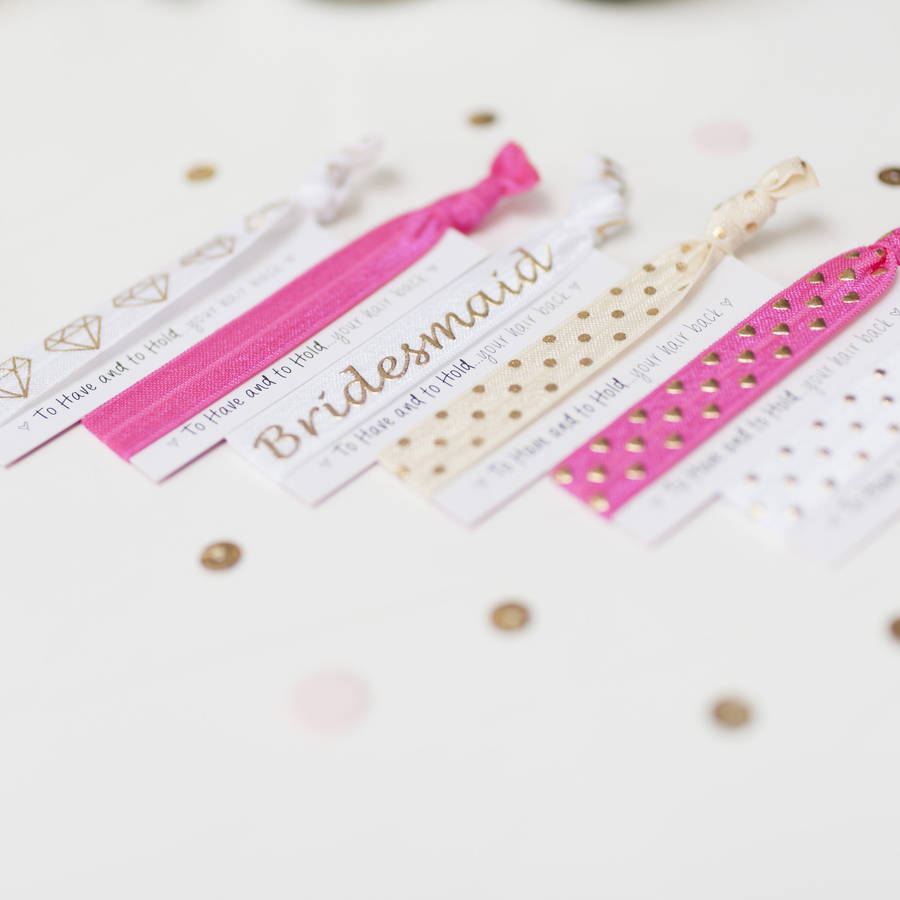 hen party favour hair tie by team hen | notonthehighstreet.com