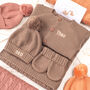 Luxury Cotton Knitted Essentials Baby Gift Set, thumbnail 3 of 10