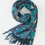 Fable Navy The Enchanted Tree Scarf, thumbnail 1 of 2