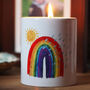 Personalised Rainbow Scented Soy Candle, thumbnail 1 of 3